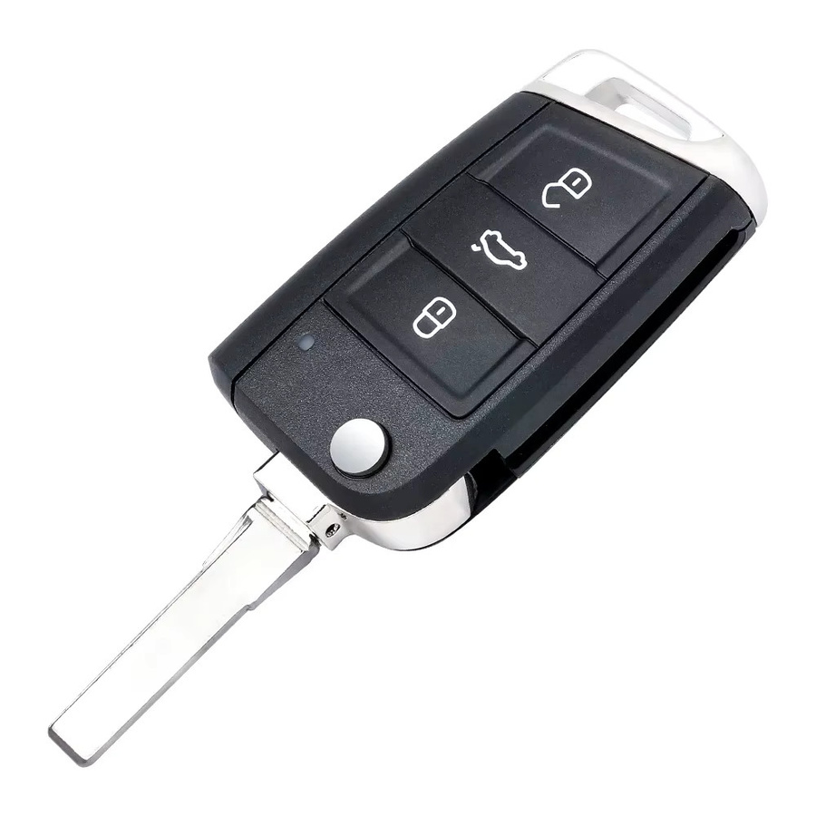 KEYECU OEM Original Fernbedienungsschlüssel für Skoda Octavia A7 und Volkswagen VW Golf MQB, 434MHz, Farbe: Schwarz, Teilenummer: 5G0959753BA 5G0959752BA 5G6959752AG - Bild 2