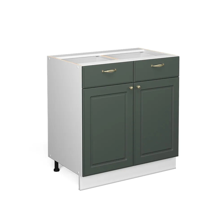 Vicco Küchenunterschrank Fame-Line Landhaus Weiß Grün-Gold Breite: 80 cm - Bild 3