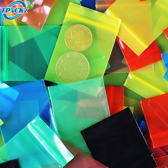 100 Stück wiederverwendbare Zip-Lock-Taschen aus Plastik in schillerndem Multicolour-Design, durchsichtige Holografik-Beutel für Schmuck und Kosmetik, Farbe: Grün/Transparent - Bild 1