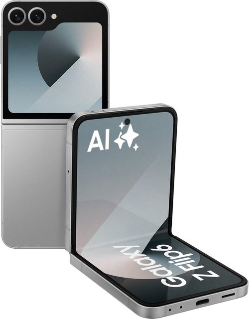 Samsung Galaxy Z Flip6 Smartphone 256GB Silver Shadow - Bild 1