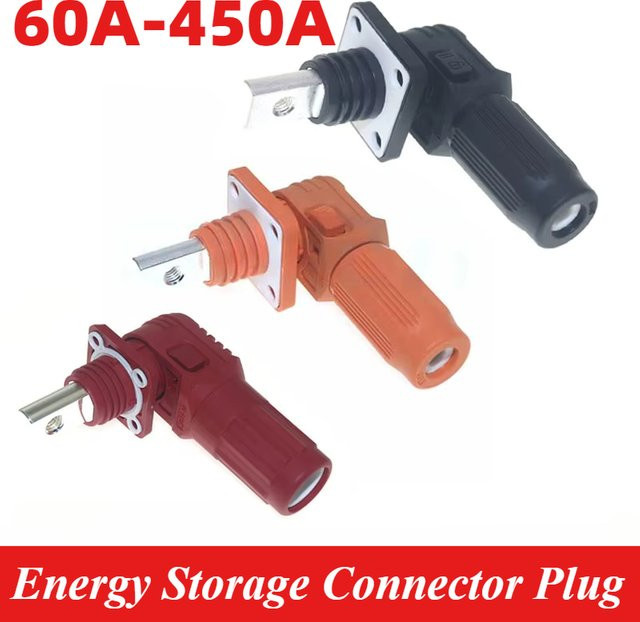 DIVEDEER Energiespeicher Steckterminal Wandmontage Single Core Hochstrom Power Ausgang Stecker Schwarz 60A-450A - Bild 1