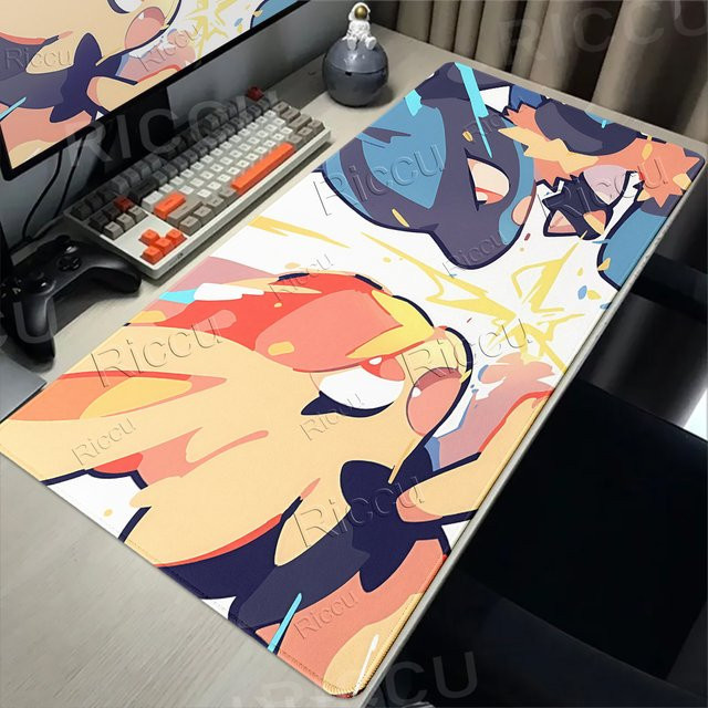 Potdemiel Gaming Mauspad mit Lucario Anime Muster in Multicolour - Bild 1