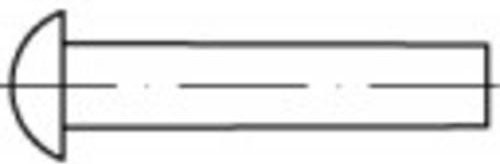 TOOLCRAFT Halbrundniete aus Stahl, Durchmesser: 3 mm, Länge: 16 mm, 1000 Stück - Bild 1