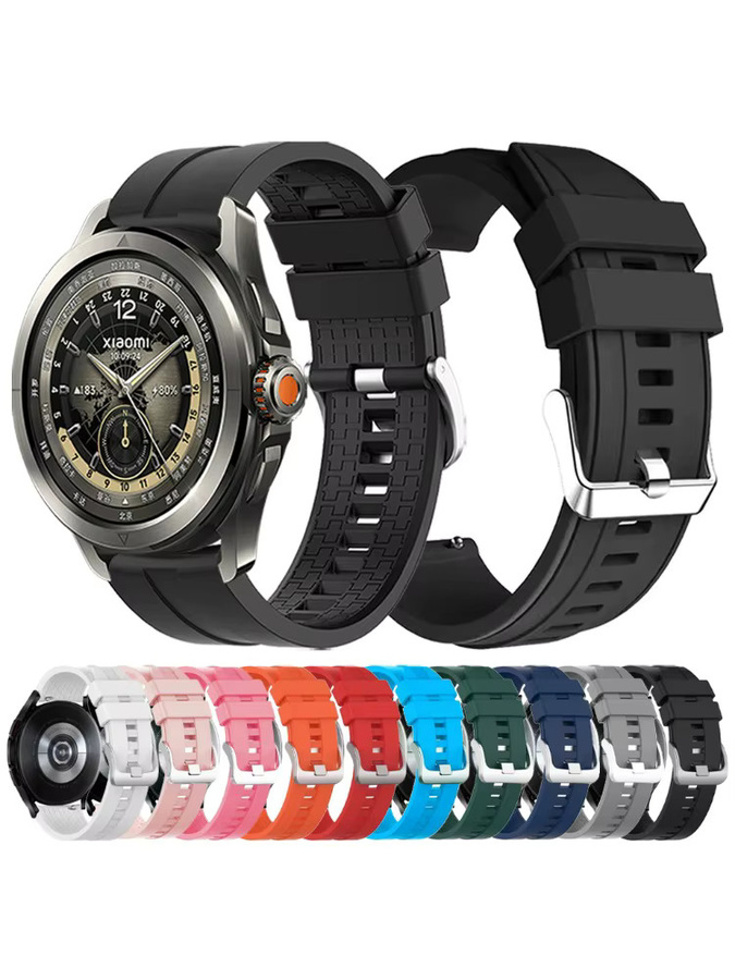 Xiaomi Uhrenarmband Silikon, 22 mm, Schwarz, Unisex - Bild 4