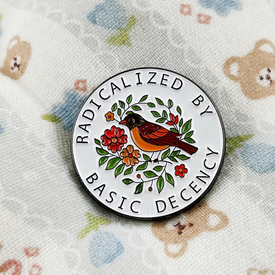 Basic Decency Emaille Pin, Abzeichen, Unisex - Bild 2