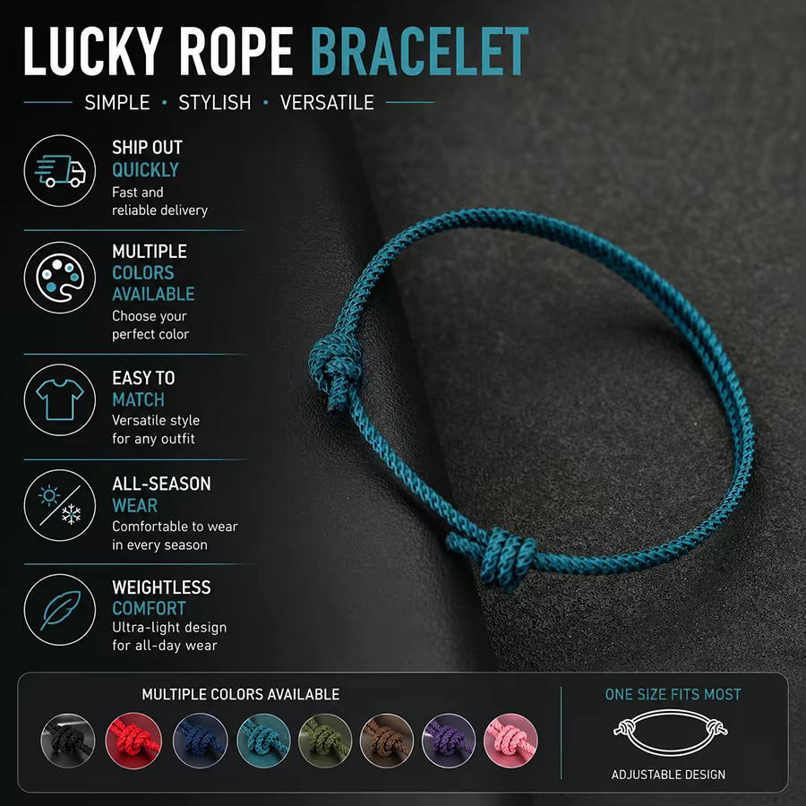 Noter New Armband, roter Faden, Unisex - Bild 2