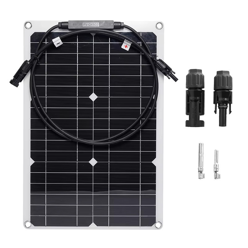 luxuglow 300 W Solarpanel-Set mit 18 V monokristallinen Silizium-Solarzellen und 100 A Controller in Schwarz für Wohnmobile, Schiffe und Outdoor-Camping - Bild 3