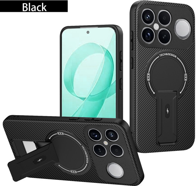 Xiaomi Poco F8 Ultra Handyhülle mit magnetischer Halterung in Schwarz oder Braun - Bild 1