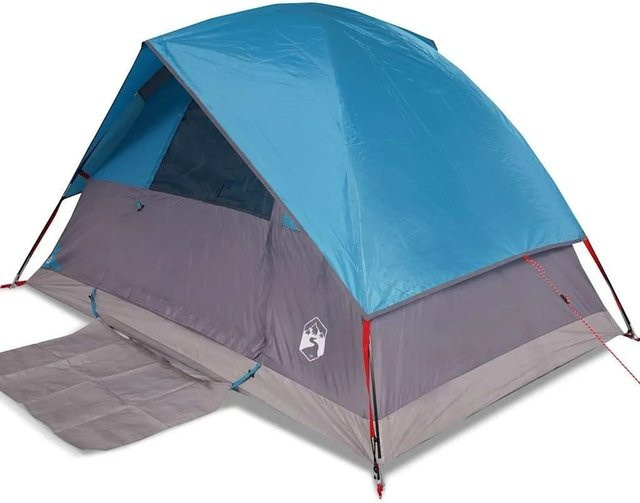 Furnicato Campingzelt Kuppelzelt Blau H x B x T: 127 x 215 x 150 cm - Bild 1