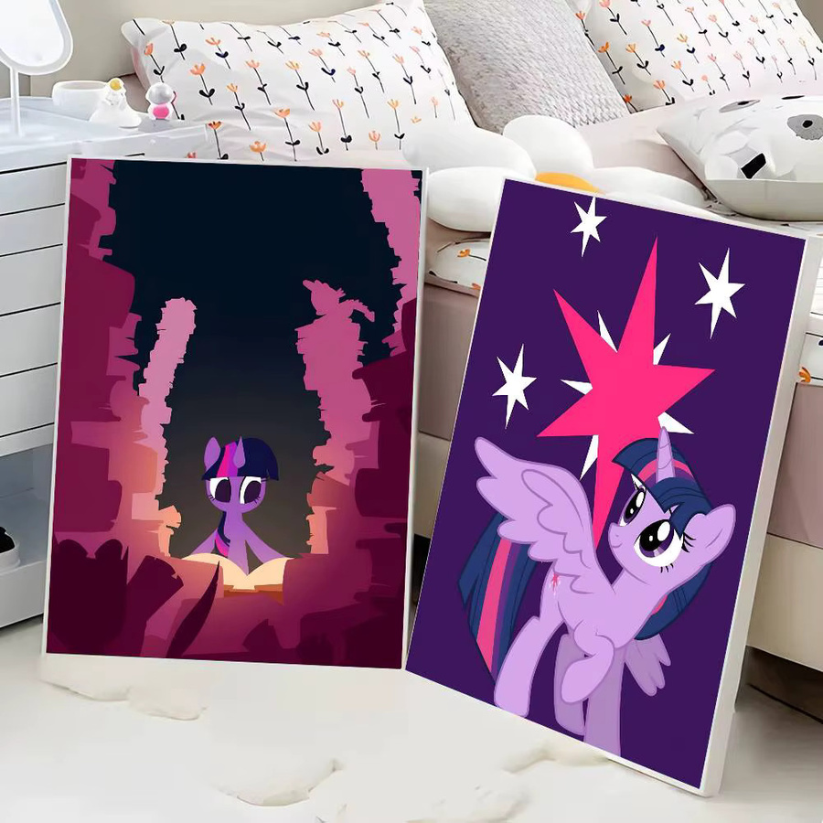 Twilight Sparkle Manga Poster Vintage Wandkunst Dekoration in Multicolour, 15 x 15 cm - Bild 3