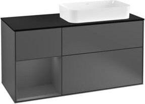 V&B Waschtischunterschrank Finion in Anthrazit, Breite: 120 cm, Tiefe: 50,1 cm, Höhe: 50,1 cm - Bild 1