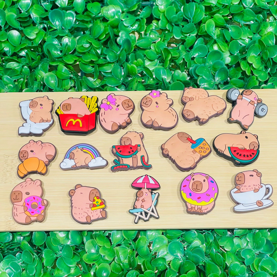 Happye&TiTi Charms Capybara, PVC, Unisex - Bild 3