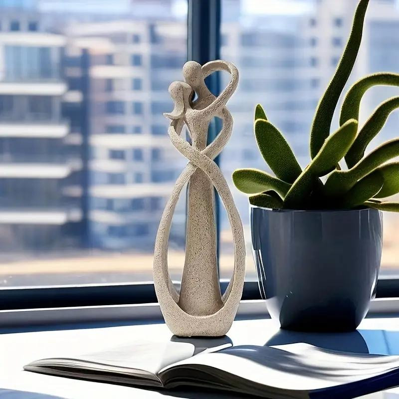 Abstrakte Paarskulptur Yiran Furniture aus Harz als Dekoration für Tisch und Garten - Bild 2