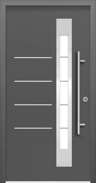 Splendoor Thermospace Sicherheits-Haustür Berlin Prime RC2 mit Glaseinsatz in Anthrazit, B/H: 100 x 210 cm, Rechtsöffnung - Bild 1