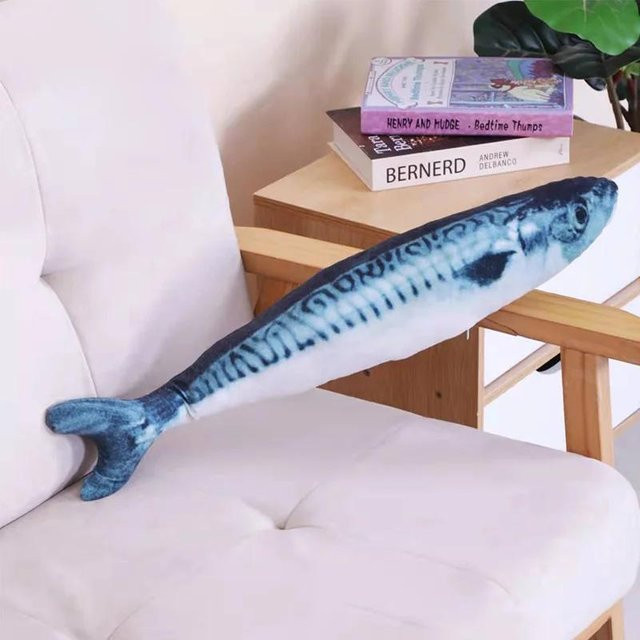 Alle Arten von Fischen, Katzentrainingsspielzeug Plüsch, 20cm - Bild 1