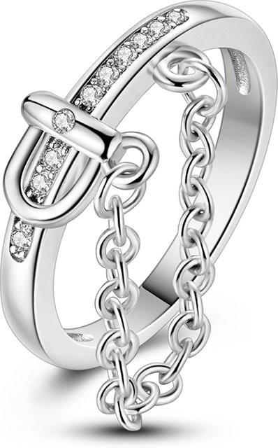 parmuz Ring 925 Silber, Zirkonia, Damen, Mädchen - Bild 1