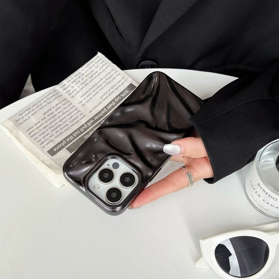 NUCWIN Handyhülle mit 3D-Wellenmuster in Blau für iPhone 11 bis iPhone 17 Pro Max und Air - Bild 4
