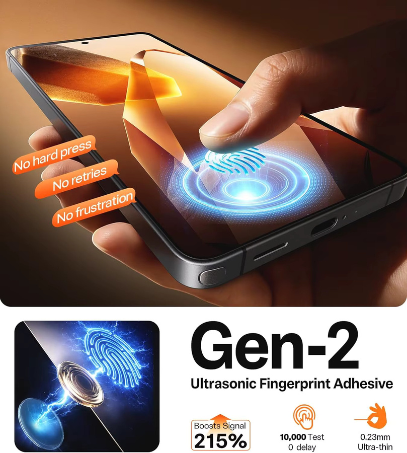 2 Stück Samsung Galaxy S26 Ultra Displayschutzfolien aus gehärtetem Glas, transparent, 9H Härtegrad - Bild 4