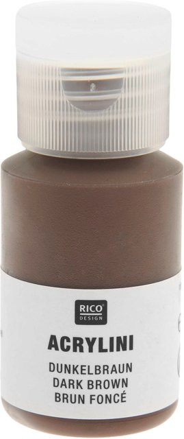 Rico Design Acrylini Acrylfarbe Dunkelbraun - Bild 1