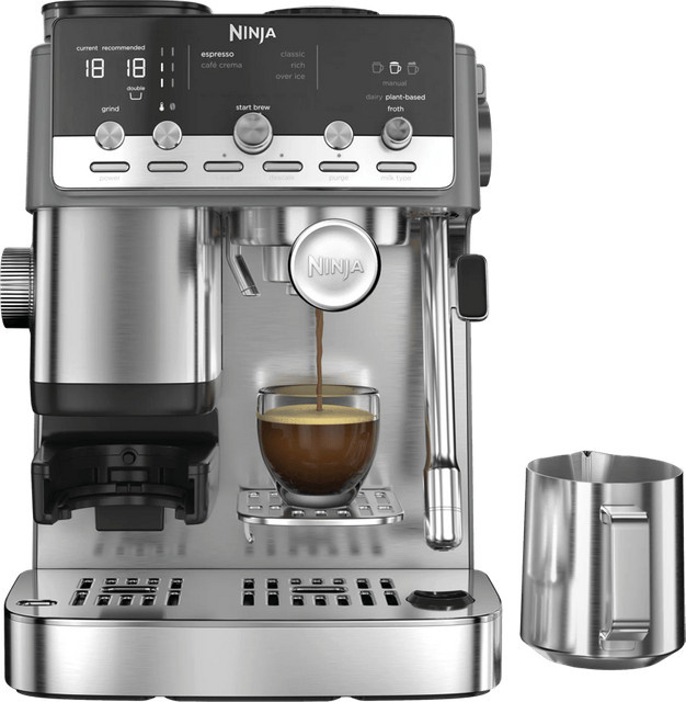 Ninja Luxe Café Mini Plus ES352EU Kaffeemaschine mit Single Dosing in Silber und Edelstahl - Bild 1