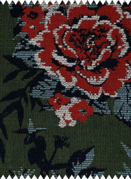 Quenin Tissu Rondsard Prairie Strukturierter Bouclé Stoff in Floralem Design und Mehrfarbig für Deine Dekoration - Bild 1