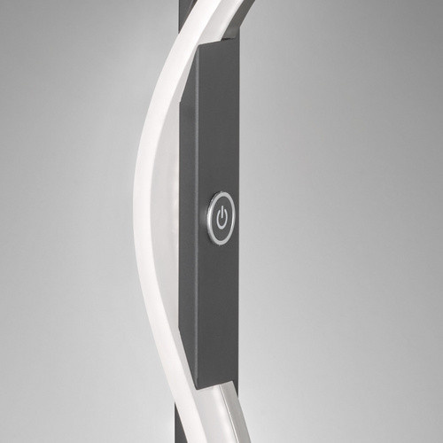 Fischer & Honsel Tischleuchte Bridge, moderne LED Tischlampe in Schwarz, Höhe: 40,5 cm - Bild 3