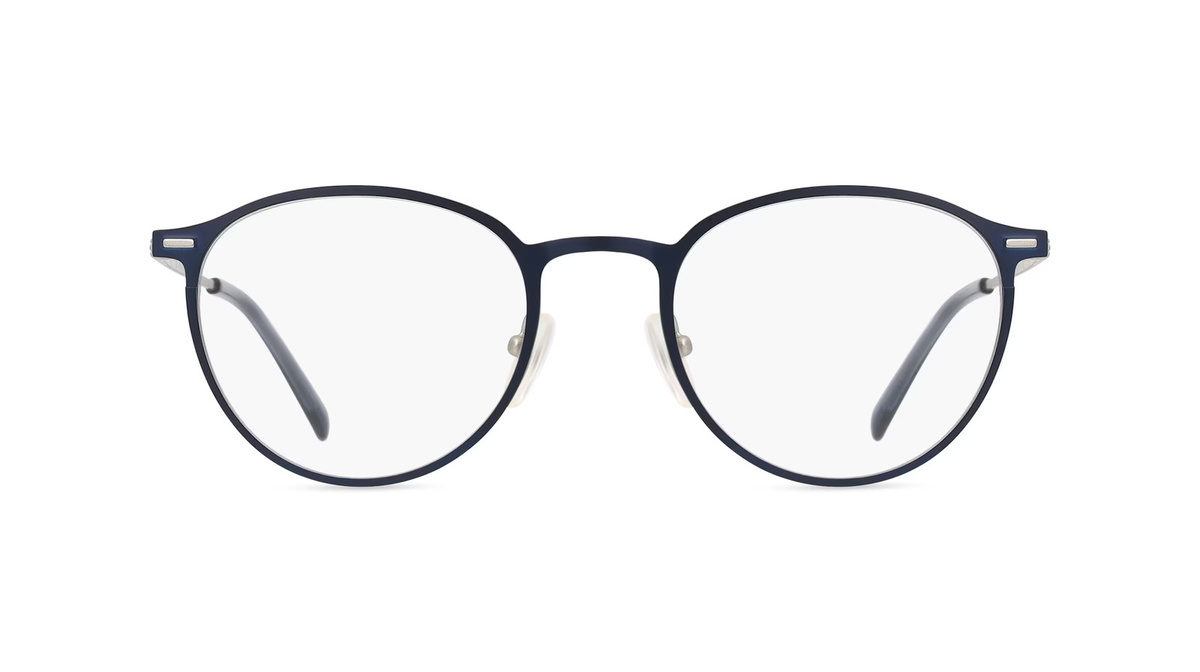Fielmann BC 015 CL Jugend-Brille, Vollrand, Panto, Edelstahl, blau, Unisex - Bild 1
