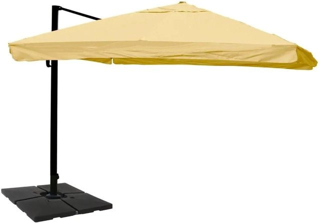 Gastronomie-Ampelschirm MCW A96 mit Ständer, Farbe: Beige, Material: Polyester, Alu und Stahl, B/T/H: 300 x 400 x 100 cm - Bild 2