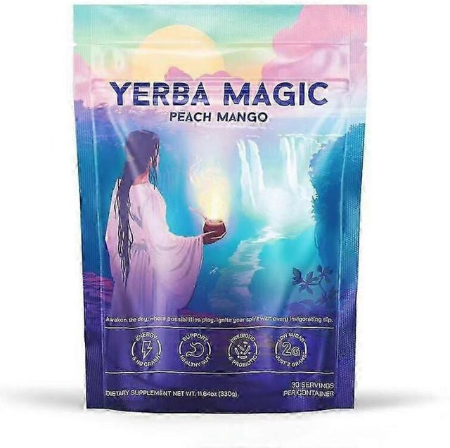 Yerba Magic, Mate Instant-Teepulver, Pfirsich-Mango, 30 Portionen - Bild 1