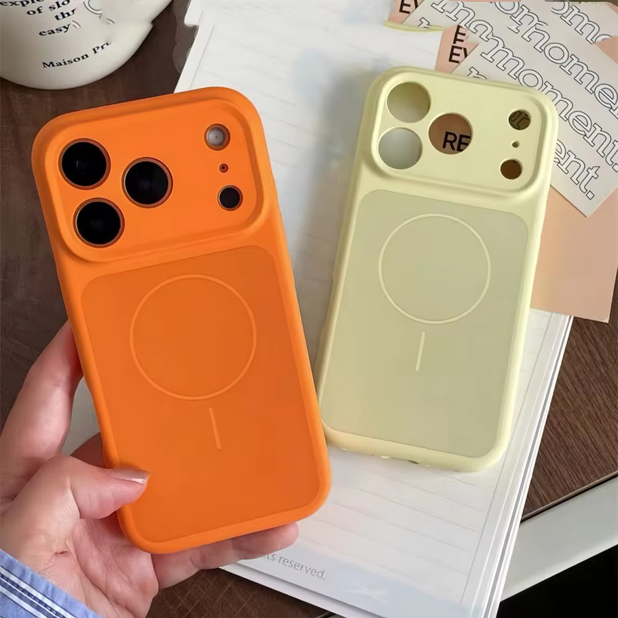 Apple iPhone 17 Pro Max und iPhone 17 Pro Magnet-Schutzhülle aus Flüssigsilikon mit MagSafe, stoßfest und matt, Farbe: Lila - Bild 2