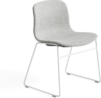HAY About A Chair AAC 09 Stapelbarer Schalensessel mit Stahlgestell in Schwarz und Grau - Bild 1