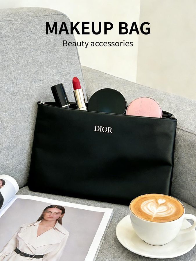 Dior Kosmetiktasche, Schwarz, Unisex - Bild 4