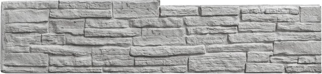 Betonzaun Nostalgie Oberplatte und Unterplatte B/H/T: 144 x 30 x 4,5 cm - Bild 1
