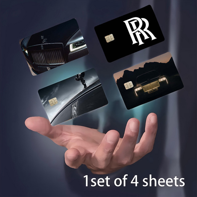 R-Rolls Royce Anime Aufkleber Set für Kreditkarten und Buspässe, wasserfeste Dekoration für Sammler und Fans - Bild 1