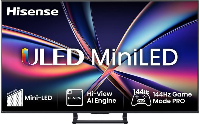 Hisense 65E8Q ULED Mini LED Smart TV 4K Ultra HD in Schwarz - Bild 1