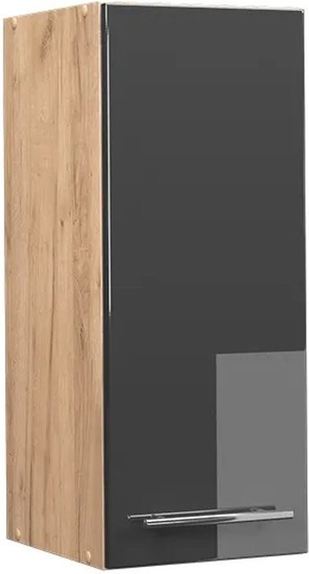 Vicco Hängeschrank Fame-Line Küchenschrank in Eiche und Anthrazit Hochglanz mit Softclose-Scharnieren und Einlegeboden - Bild 2
