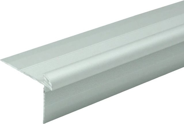Döllken Winkel-Abschlussprofil LVT STD aus Aluminium in Silber, B: 20 mm, H: 5,5 mm, L: 1000 mm - Bild 1