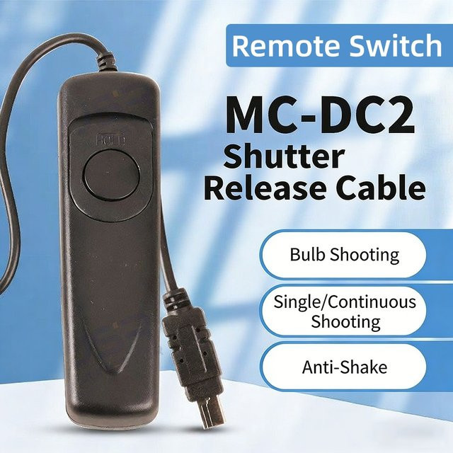 Nikon MC-DC2 Fernauslöser-Kabel in Schwarz für Z7II, Z6III, Z6II, Z7, Z6, Z5, Df, D750, D780, D600, D610, D7500, D7200, D7100, D7000 - Bild 1