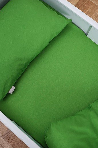 ZACK MINI Organisches Spannbettlaken für die Krippe, Farbe: Grün, B/L: 60 x 120 cm - Bild 1