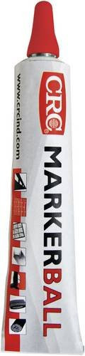 CRC 30161-AA MARKERBALL Tubenmarkierer mit Kugelventil, Permanentmarker in Rot, 50 ml - Bild 1