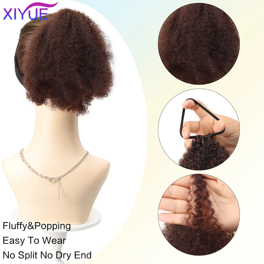 XIYUE Haarteil Pferdeschwanz-Clip, synthetisch, lockig - Bild 2