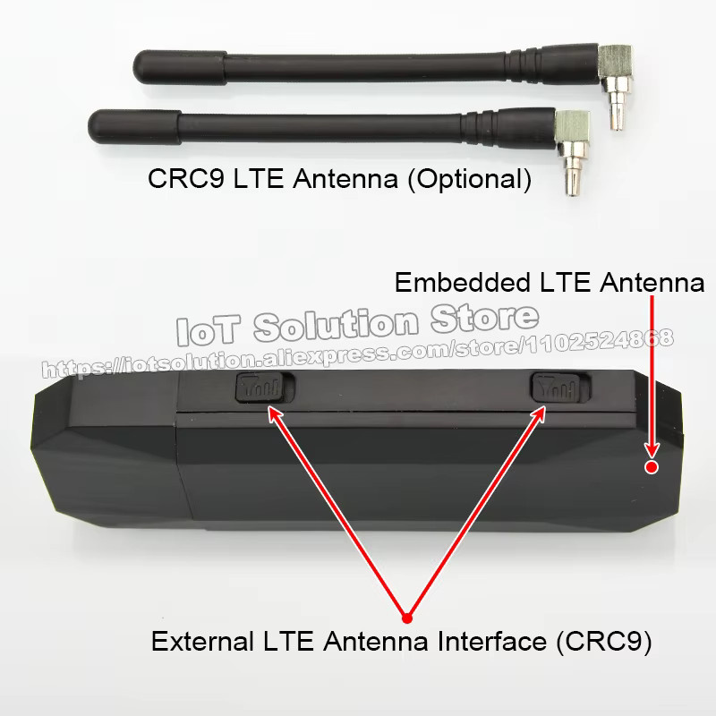 Quectel LTE 4G USB Dongle WWAN Card Cat.4 150Mbps/50Mbps Schwarz - Bild 2