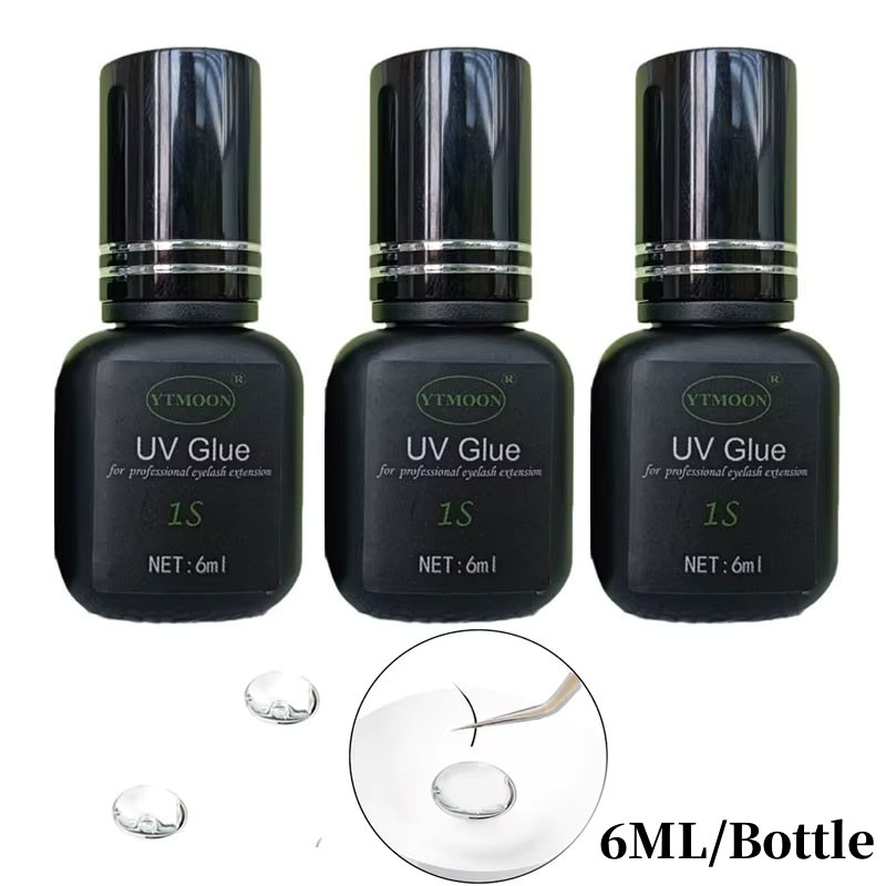 XINYILEJIA UV Wimpernkleber Gel, 3 Flaschen, lichthärtend, schnelltrocknend - Bild 4