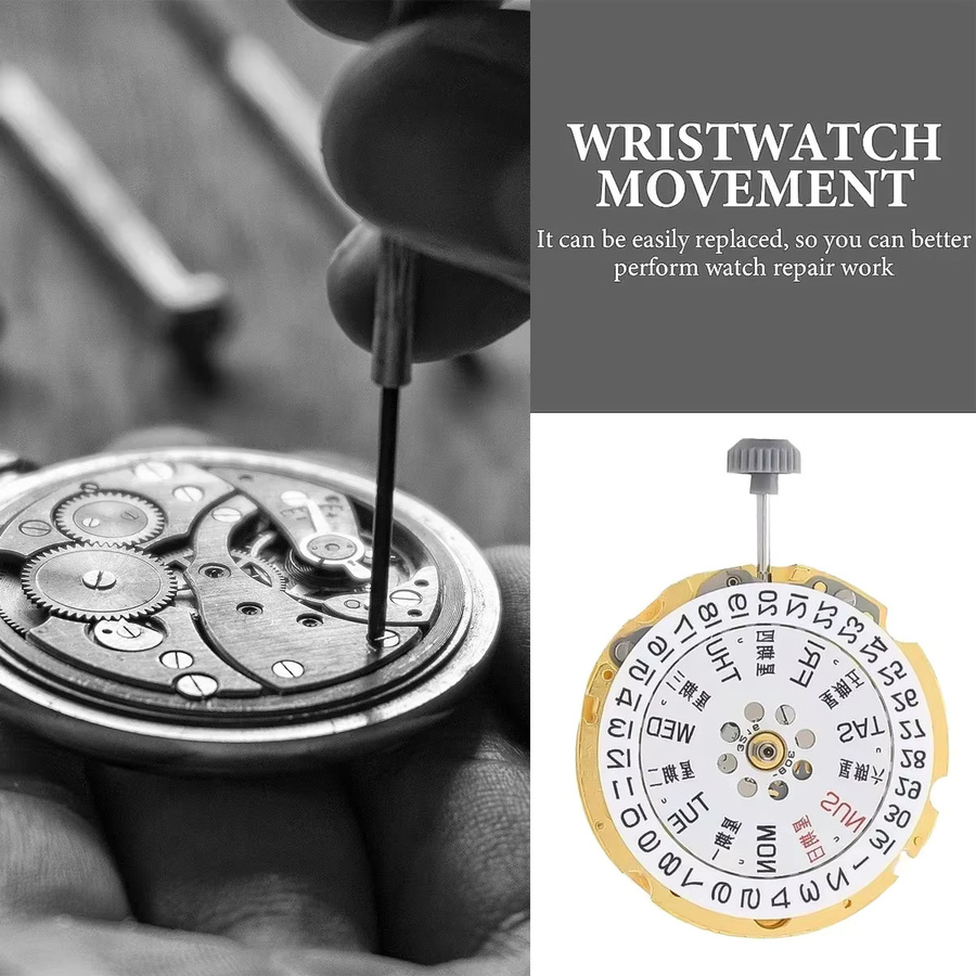 FancyWrist Uhrenwerk Automatik, GMT, Datum, Messing - Bild 3