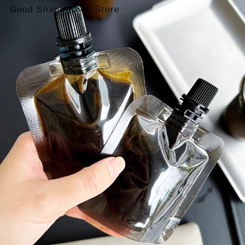 10-teiliges Set schwarzer Kunststoff-Fläschchen mit Saugdüse und Schraubverschluss für die Lagerung von Flüssigkeiten, 50 ml pro Stück - Bild 3