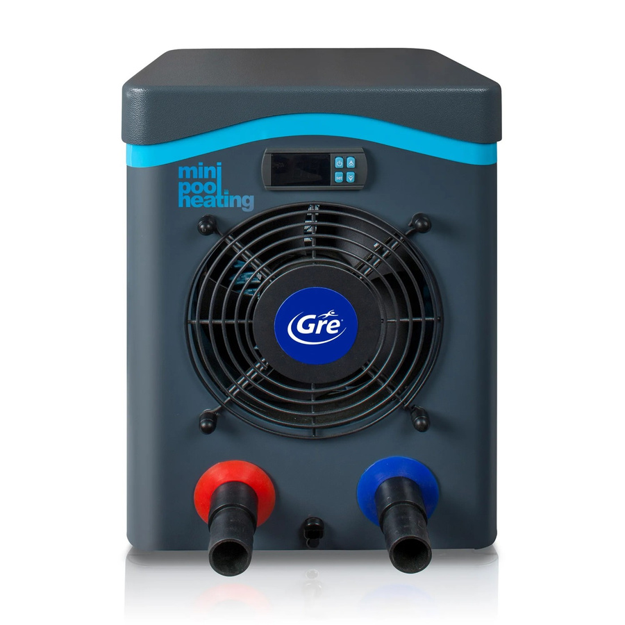 GRE Miniwärmepumpe für Pools bis 30 m³ mit 4200 W Heizleistung in Grau und Schwarz - Bild 2