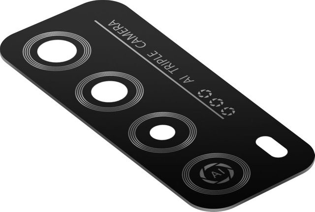 Original Rückkamera Glas für Huawei Enjoy 20 SE in Schwarz - Bild 1