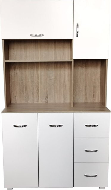 HTI-Line Küchenschrank Blanca in Weiß mit Türen, Schubladen und Regalböden - Bild 1