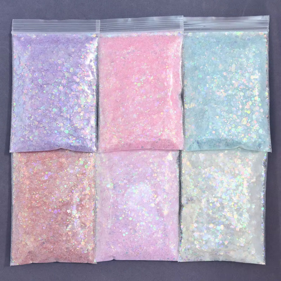 MingLee Nail-Art Glitzer, rosa, 50 g - Bild 3