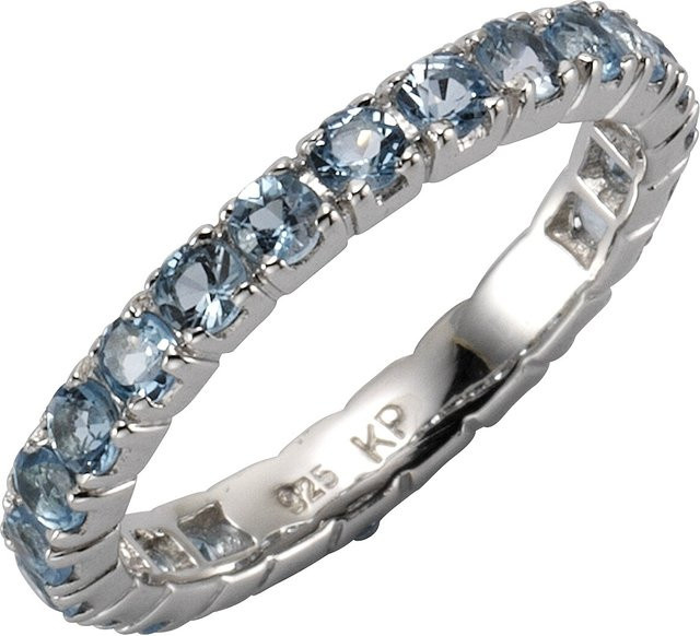 Zeeme Gemstones Ring 925 Silber, Blautopas, Damen - Bild 1